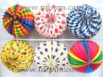 TS22002 23CM 6 ASST PATTERN ROUND LANTERN   