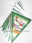 TS37037BG 3.6M CHRISTMAS BUNTING (11 PENNANTS - 9 x 12") 