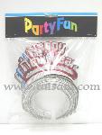 TS52005 LASER TIARA WITH GLITTERING   "HAPPY NEW YEAR"