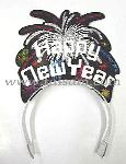 TS52006TR GLITTERED FIREWORKS NEW YEAR TIARA