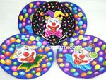 TS81001 9" PARTY CLOWN DISPOSABLE PAPER PLATE(3 ASSORTED DESIGNS)