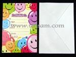 TS86002 BALLOON INVITATION CARD WITH WHITE EVELOPES